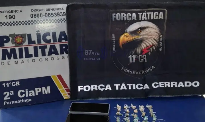 Força Tática: Duas mulheres são presas por tráfico de drogas em Paranatinga