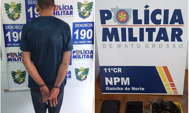 Homem com mandados por tráfico e homicídio é preso em fazenda de Gaúcha do Norte