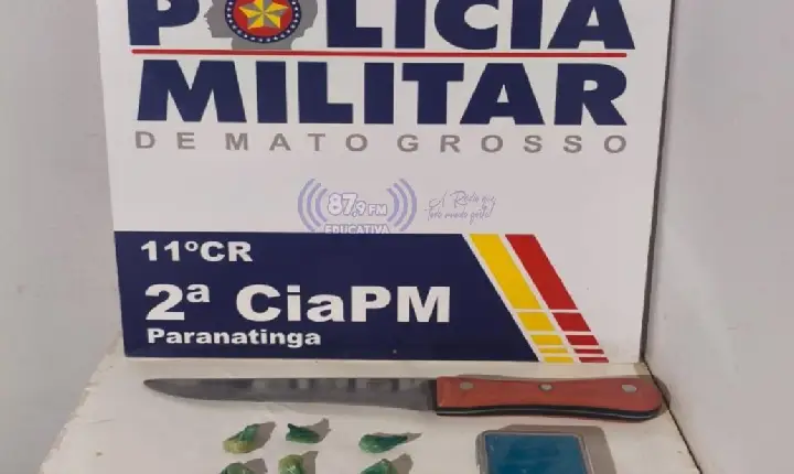 Jovem é baleado após atacar policiais com faca durante ação contra o tráfico em Paranatinga