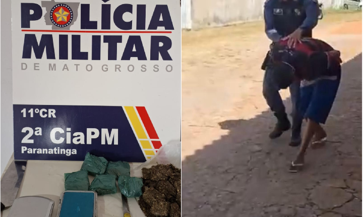 Menor de idade é apreendido por tráfico de drogas no bairro Concórdia em Paranatinga