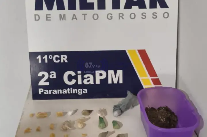 Mulher é presa por tráfico após tentar impedir apreensão de veículo em Paranatinga