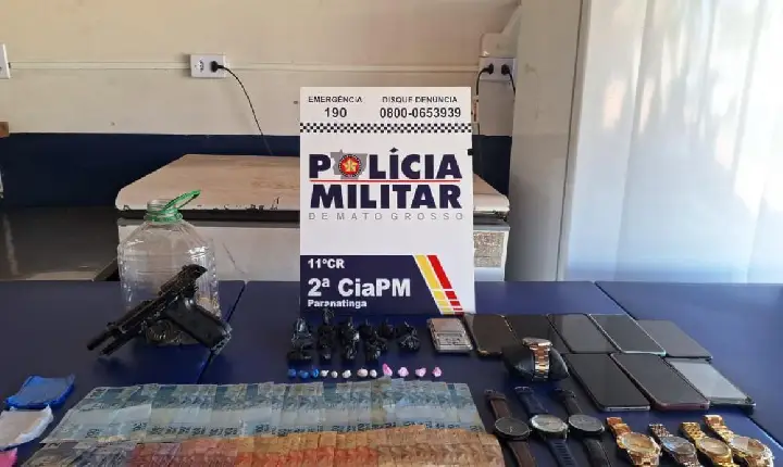 Polícia Militar fecha ponto de venda de drogas e apreende suspeito com entorpecentes em Paranatinga