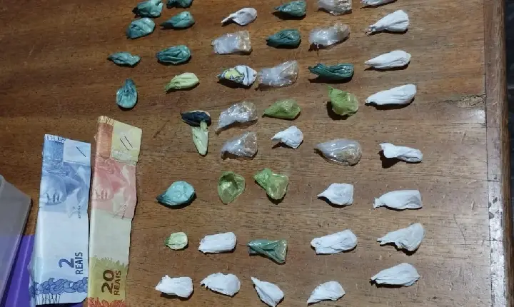 Polícia Militar prende traficante com 55 porções de drogas em Paranatinga