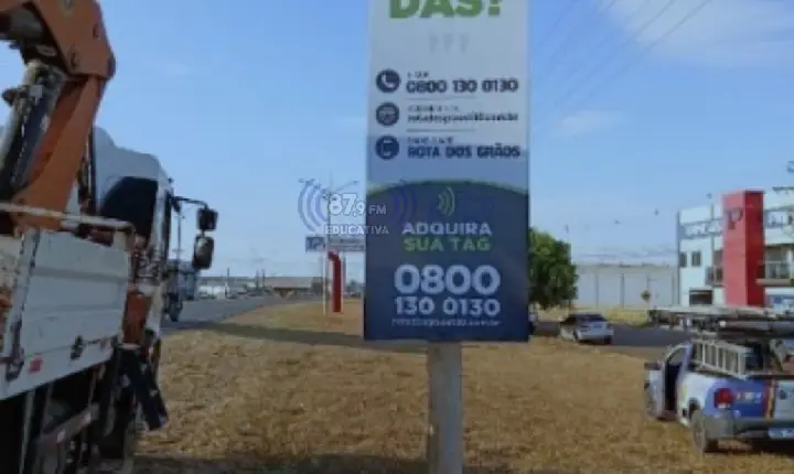 Rota dos Grãos reforça orientação sobre Free Flow com nova implantação de placas informativas na MT-130
