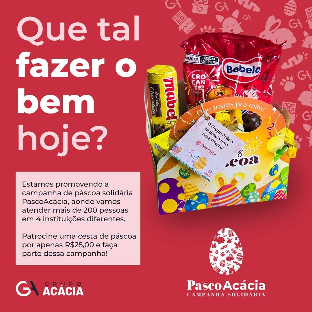 Campanha PascoAcácia convida a população de Paranatinga a fazer o bem nesta Páscoa