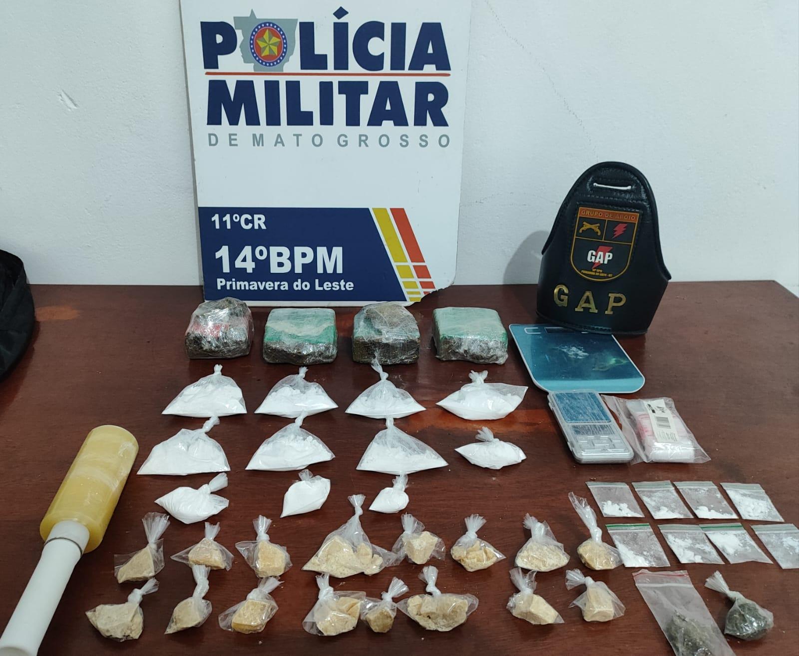 Dupla é presa por tráfico de drogas em Primavera do Leste