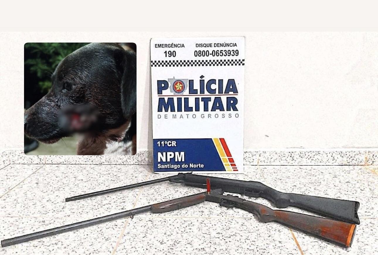 HOMEM É PRESO POR MAUS-TRATOS A ANIMAL E PORTE ILEGAL DE ARMA EM SANTIAGO DO NORTE