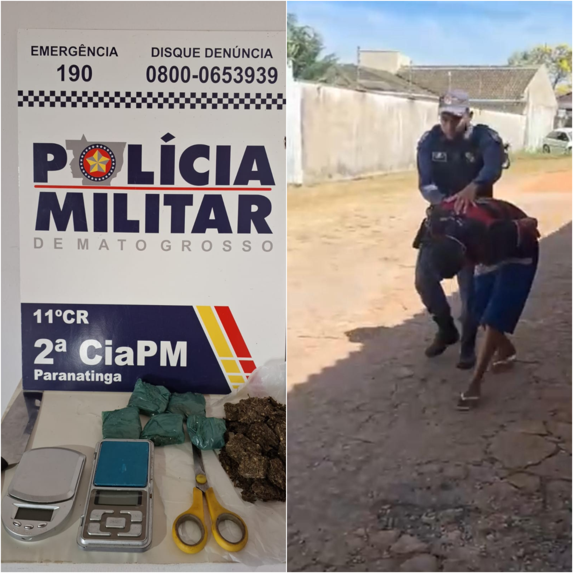 Menor de idade é apreendido por tráfico de drogas no bairro Concórdia em Paranatinga