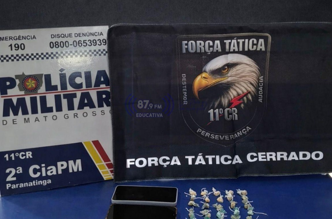 Força Tática: Duas mulheres são presas por tráfico de drogas em Paranatinga
