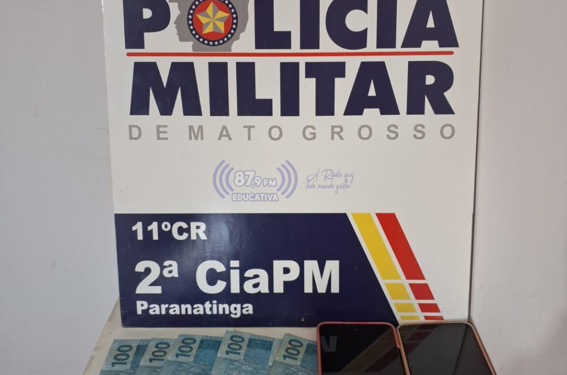Homem é preso por tráfico de drogas durante ação da Polícia Militar em Paranatinga