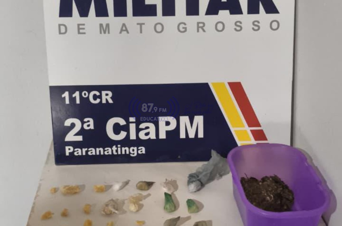 Mulher é presa por tráfico após tentar impedir apreensão de veículo em Paranatinga