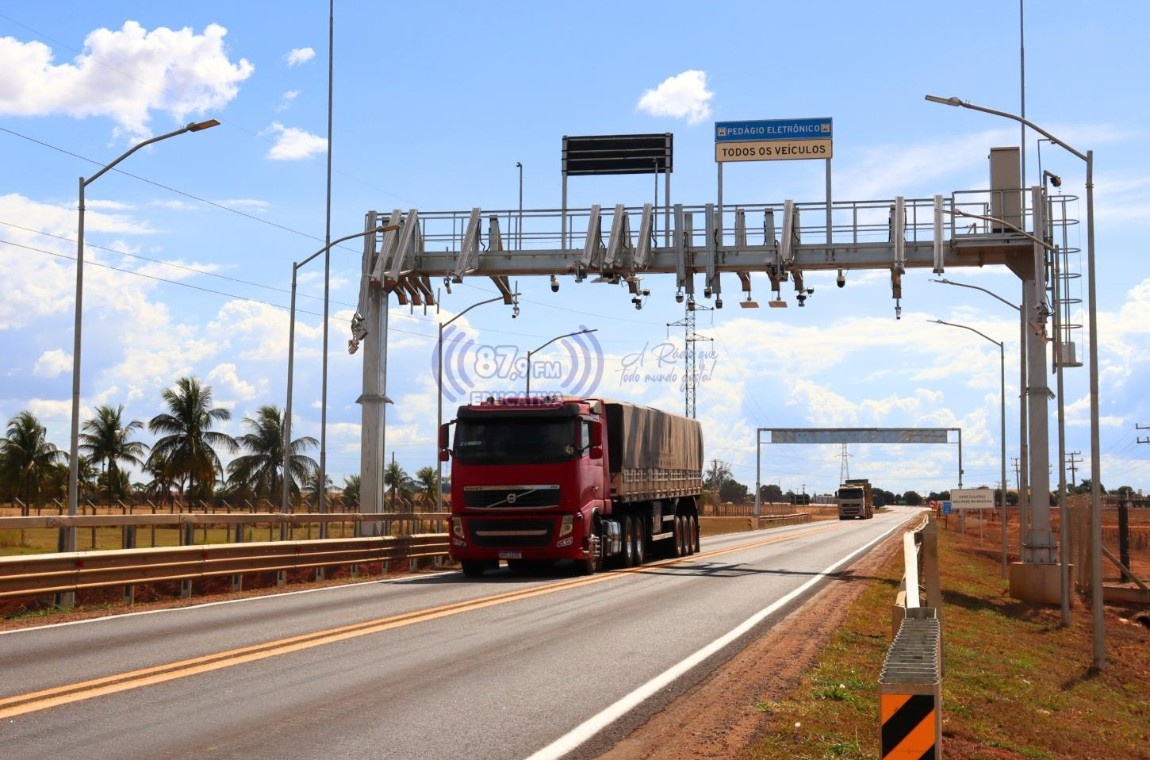 Início da operação do Pedágio Eletrônico - Free Flow na MT-130, entre Primavera do Leste e Paranatinga