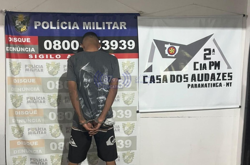 Suspeito é preso por tráfico de drogas após denúncia anônima em Paranatinga
